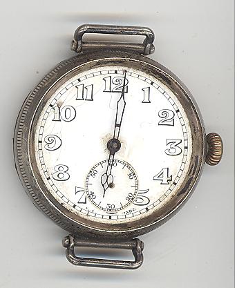 The wristwatch presented to radiographer, Corporal Walwork, by three London radiologists